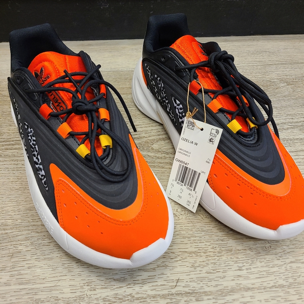 Orange and Black Athletic Sneakers